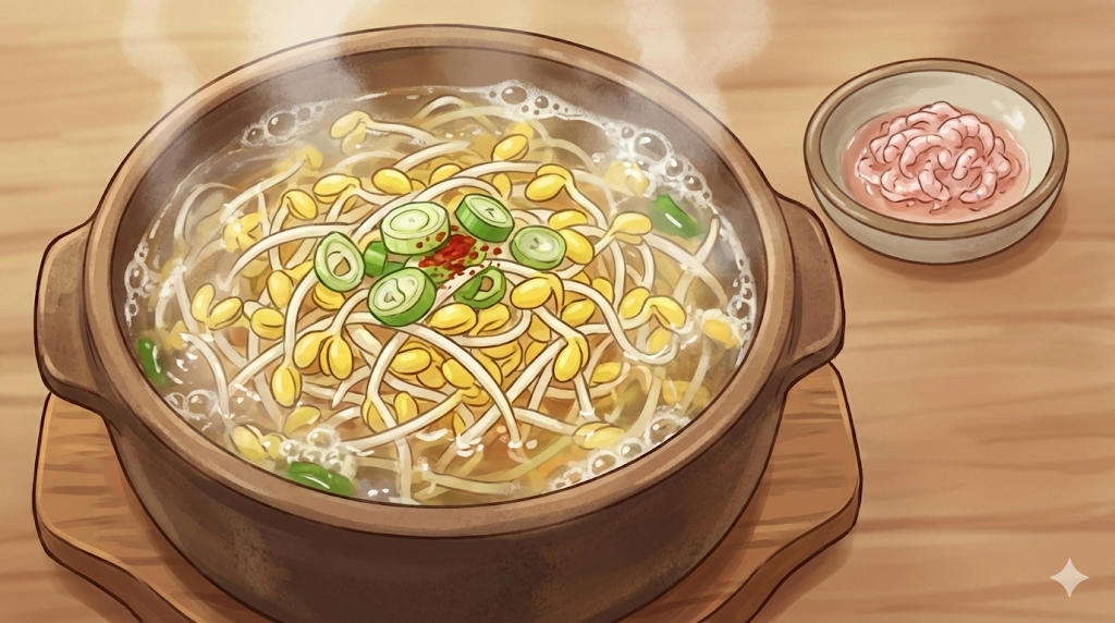 Bean sprout soup, the scientific hero of Korean Hangover Cure Culture.