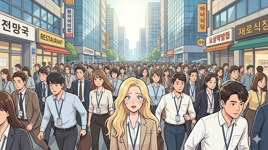 The 12:00 PM stampede of Korean Office Lunch Culture.